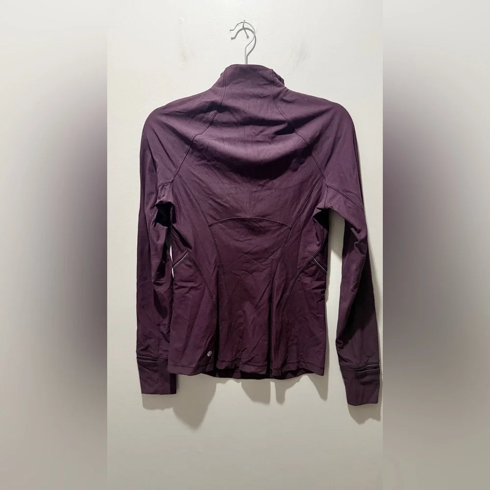 Lululemon Fresh Tracks 1/2 Zip Pullover - Black Cherry - Picture 4 of 6